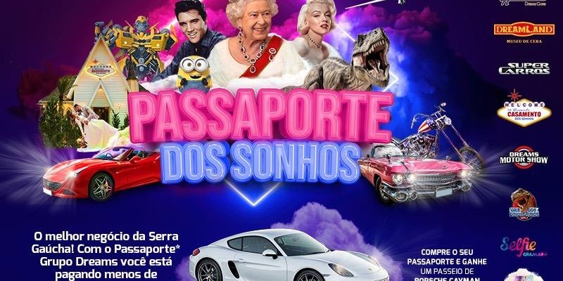 Passaporte Grupo Dreams - 8 Atrações