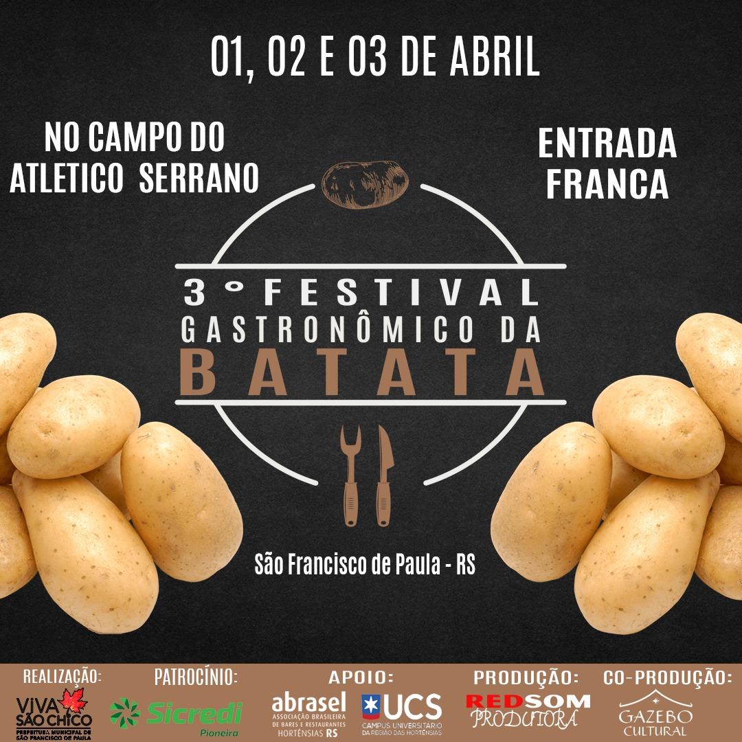 3º Festival Gastronômico da Batata em São Francisco de Paula/RS